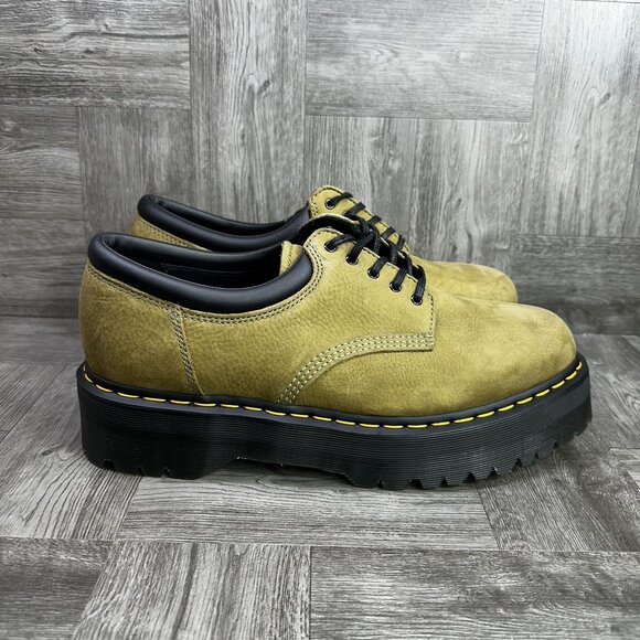Dr. Marten's 8053 Quad Men's size 14 Olive Green Low Combat Shoes - Picture 1 of 8
